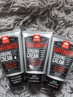 🔥3 Pacific Caffeinated Shaving Cream Bundle
